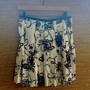 KENAR black & white floral print skirt SIZE 4